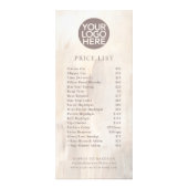 Abstrakt mit Logo | Preislisten Werbekarte (Vorne)