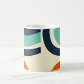 Abstrakt mit minimalem Retro-Design Kaffeetasse (Mittel)