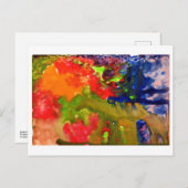 Abstrakt mit Orange #1 Postkarte (Vorne/Hinten)