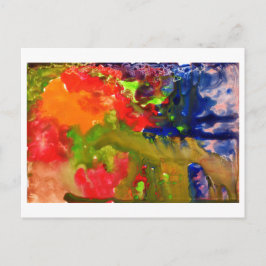 Abstrakt mit Orange #1 Postkarte