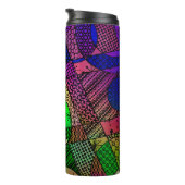 Abstrakt mit Texturen und Mustern Thermosbecher (Nach rechts gedreht)