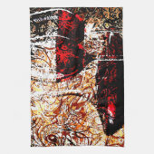 Abstrakt mit Wein Geschirrtuch (Vertikal)