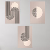 Abstrakt Mitte des Jahrhunderts Bilderwand Sets (Vorderseite)