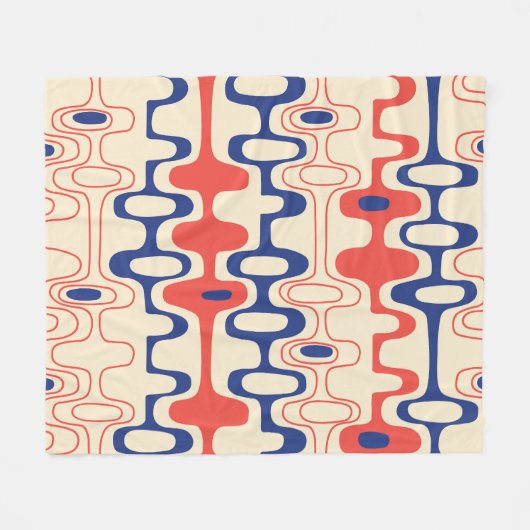 Abstrakt Mitte des Jahrhunderts: modernes, nahtlos Fleecedecke (Vorderseite (Horizontal))