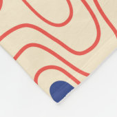 Abstrakt Mitte des Jahrhunderts: modernes, nahtlos Fleecedecke (Ecke)