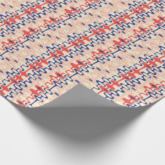 Abstrakt Mitte des Jahrhunderts: modernes, nahtlos Geschenkpapier (Ecke)