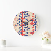 Abstrakt Mitte des Jahrhunderts: modernes, nahtlos Große Wanduhr (Zuhause)