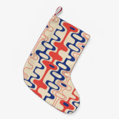 Abstrakt Mitte des Jahrhunderts: modernes, nahtlos Kleiner Weihnachtsstrumpf (Vorderansicht (hängend))