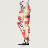 Abstrakt Mitte des Jahrhunderts: modernes, nahtlos Leggings (Links)