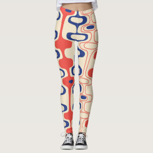 Abstrakt Mitte des Jahrhunderts: modernes, nahtlos Leggings