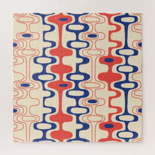 Abstrakt Mitte des Jahrhunderts: modernes, nahtlos Puzzle