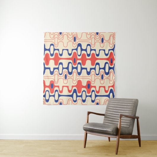 Abstrakt Mitte des Jahrhunderts: modernes, nahtlos Wandteppich (Beispiel (Horizontal))