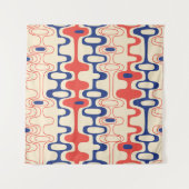 Abstrakt Mitte des Jahrhunderts: modernes, nahtlos Wandteppich (Vorderseite)