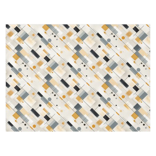Abstrakt Mitte Jahrhundert Tischdecke (Vorderseite (Horizontal))