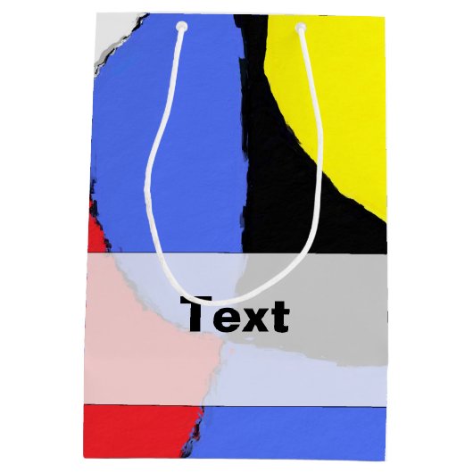 Abstrakt Mittlere Geschenktüte (Rückseite)