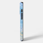 Abstrakt Mixed Media Blue Türkis Yellow Case-Mate iPhone Hülle (Rückseite / Links)