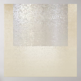 Abstrakt Modern Art Geometric Binary Cyber Poster