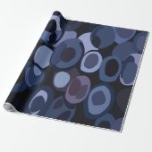 Abstrakt Modern Blueberry Birthday Geschenkpapier (Ungerollt)