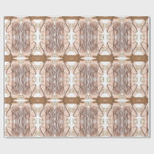 Abstrakt Modern Earthy Terracotta Boho Geschenkpapier (Flach)