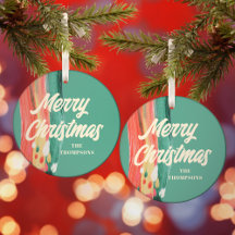 Abstrakt Modern frohe Weihnachten Personalisierter