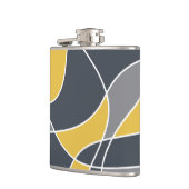 Abstrakt, modern, geometrisch, trendig flachmann (Links)