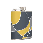 Abstrakt, modern, geometrisch, trendig flachmann (Rechts)