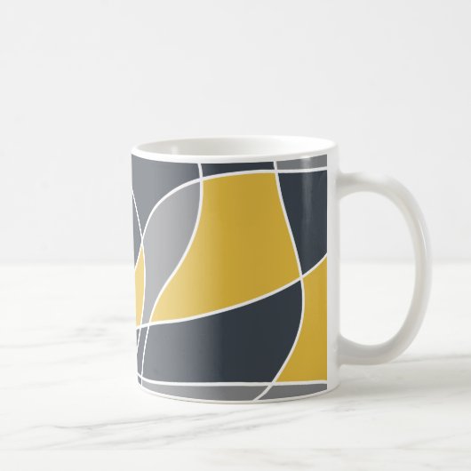 Abstrakt, modern, geometrisch, trendig kaffeetasse (Rechts)