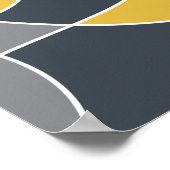 Abstrakt, modern, geometrisch, trendig poster (Ecke)