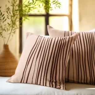 Abstrakt Modern Peach Terracotta Kissen