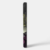 Abstrakt Modern Purpur Khaki Gray Fraktal Blume Case-Mate iPhone Hülle (Rückseite / Links)