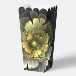Abstrakt Modern Purpur Khaki Gray Fraktal Blume Geschenkschachtel