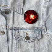 Abstrakt Modern Red Creme Fantasy Fraktal Art Button (Beispiel)