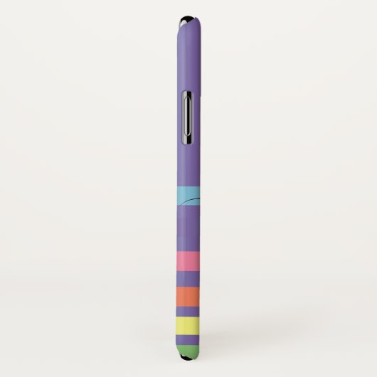 Abstrakt-Modern-Regenbogen-Monogramm Case-Mate iPhone Hülle (Hinten/Rechts)