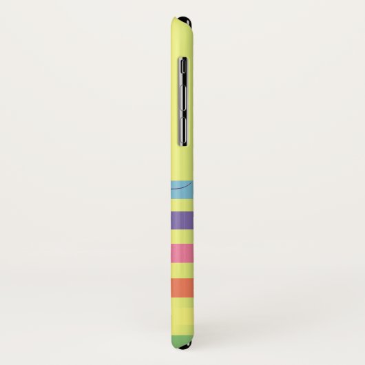 Abstrakt-Modern-Regenbogen-Monogramm Case-Mate iPhone Hülle (Hinten/Links)