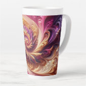 Abstrakt, modern, rosa, goldfarben und Lila Milchtasse (Rechte Ecke)