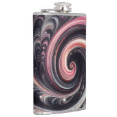 Abstrakt modern, rosa, schwarz und weiß flachmann (Rechts)