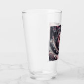 Abstrakt modern, rosa, schwarz und weiß glas (Rechts)