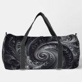 Abstrakt-modern, schlicht, schwarz und weiß duffle bag (Vorderseite)