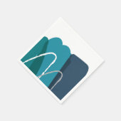 Abstrakt modern serviette (Ecke)