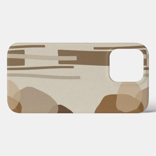 Abstrakt Modern Terracotta - Formen Case-Mate iPhone Hülle (Rückseite (Horizontal))