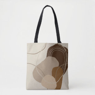 Abstrakt Modern Terracotta - Formen Tasche