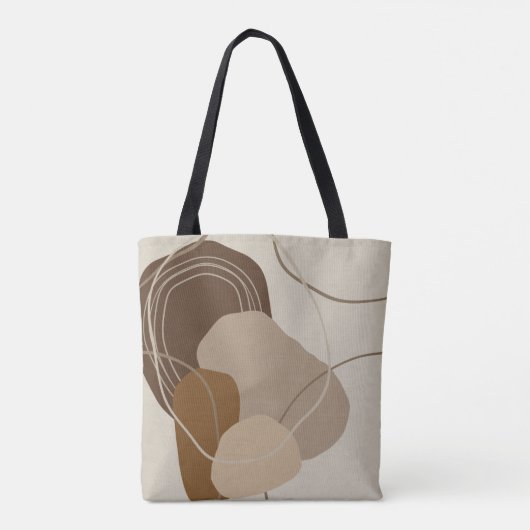 Abstrakt Modern Terracotta - Formen Tasche (Rückseite)