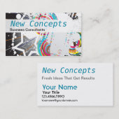 Abstrakt, modern und Beruflich Visitenkarte (Vorne/Hinten)