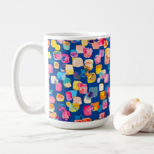 Abstrakt modern und farbenfroh kaffeetasse