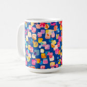 Abstrakt modern und farbenfroh kaffeetasse (Vorderseite Links)