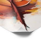 Abstrakt Moderne Blätter Gemälde Set, Leaf Fotodruck (Ecke)