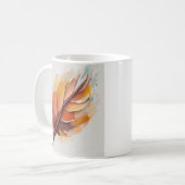Abstrakt Moderne Blätter Gemälde Set, Leaf Kaffeetasse (Vorderseite Links)