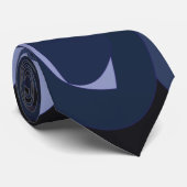 Abstrakt Moderne Blaubeere Krawatte (Gerollt)