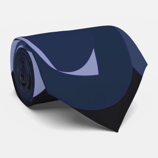Abstrakt Moderne Blaubeere Krawatte (Gerollt)