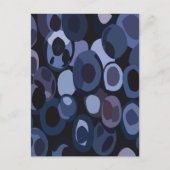 Abstrakt Moderne Blaubeere Postkarte (Vorderseite)